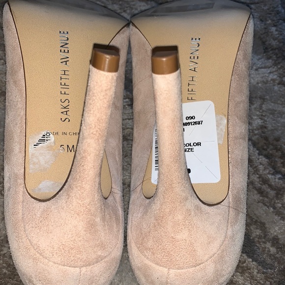 🔴NWT Out of stock! Saks 3.75”  Suede Stiletto Pumps - Picture 5 of 7